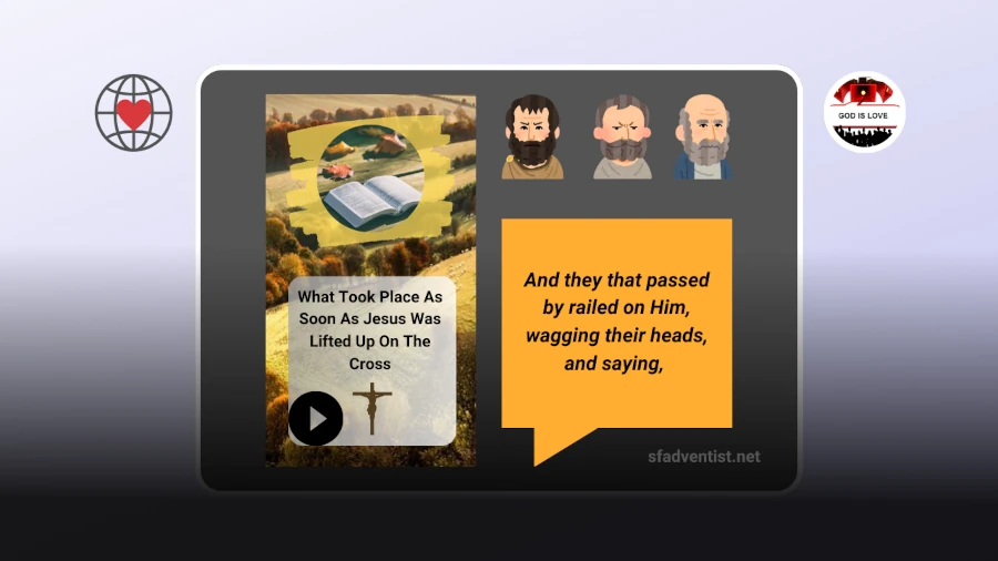 An open Bible and people's faces.